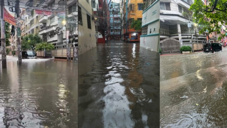 রাতভর বৃষ্টিতে ঢাকা তীব্র জলাবদ্ধতা, দুপুরের মধ্যে ঝড়ের পূর্