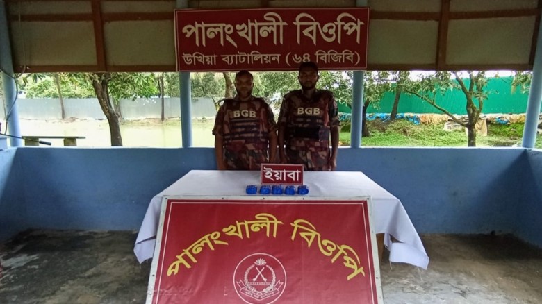 পালংখালী সীমান্তে পাচারের উদ্দেশ্যে আনা ১০ হাজার পিস ইয়াবা উ