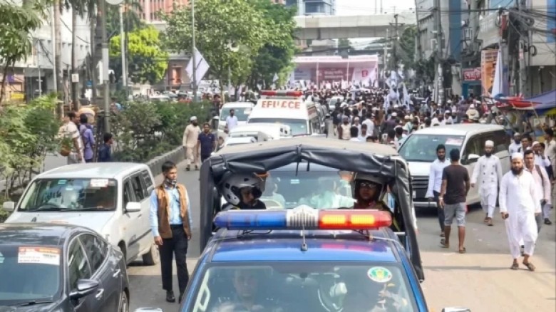 চট্টগ্রাম অভিমুখে ১১ দলীয় ঐক্যের লংমার্চ শুরু